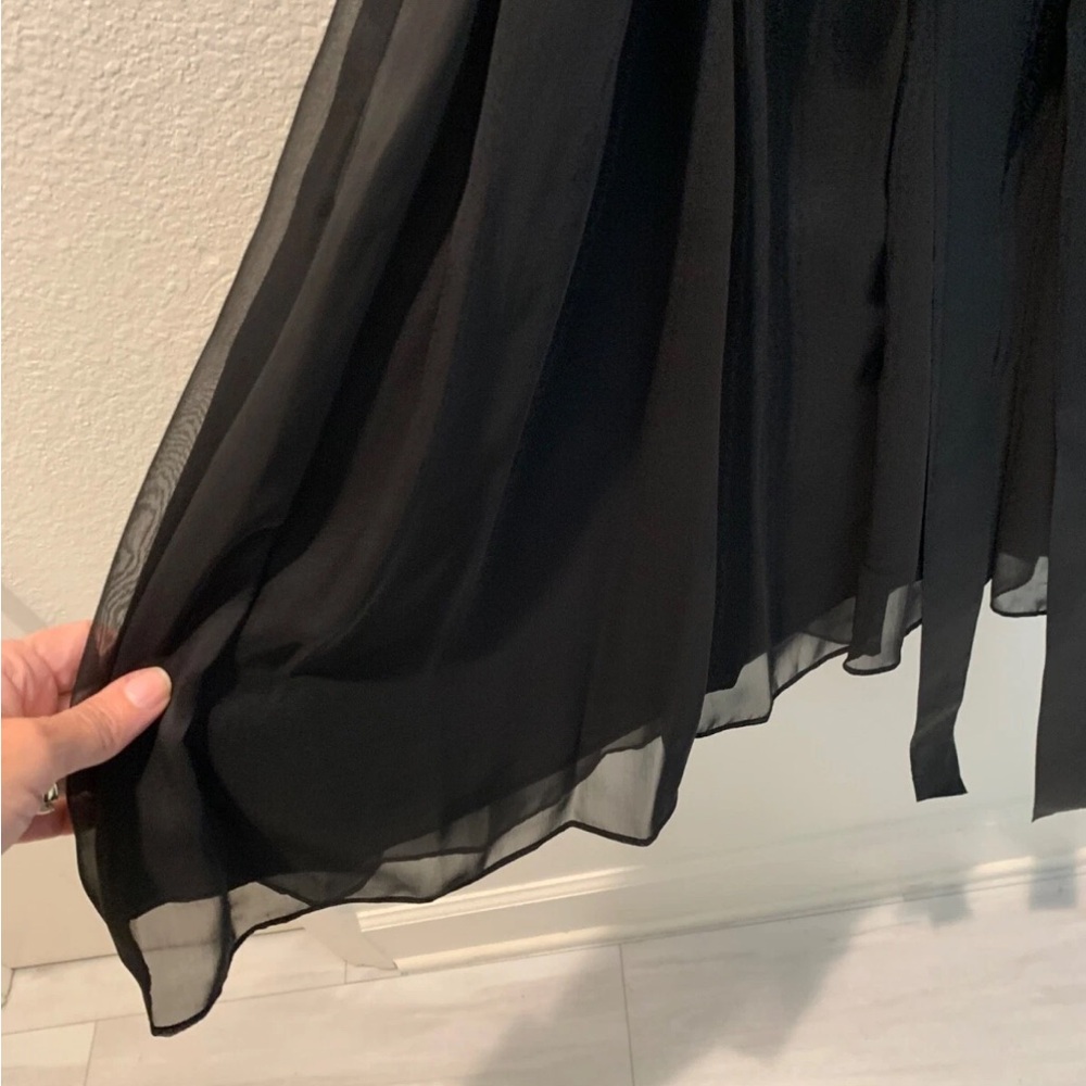 Adrianna Papell Black Strapless Dress with Embellished Waist - Picture 5 of 9
